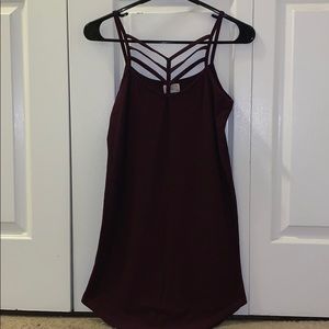 Plum-Colored Mini Dress